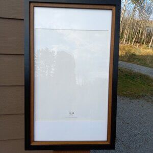 Pottery Barn 11x14" Wood Document Frame Black Brown